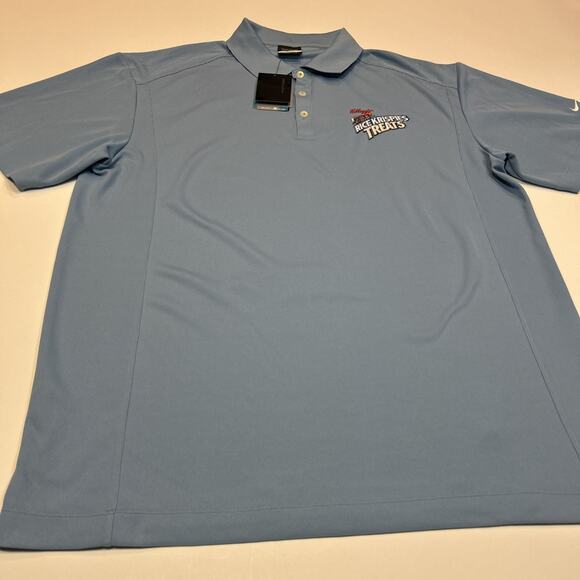 Nike Golf Dri-Fit Men’s XL Polo Shirt Blue NWT Kellogg’s Rice Krispies Treats - Picture 9 of 14